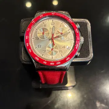 SWATCH 스와치 IRONY 아이로니 크로노그래프 실버 다이얼