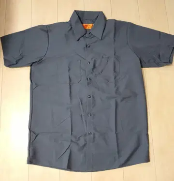 RED KAP 그레이 워크 셔츠 반팔 2포켓