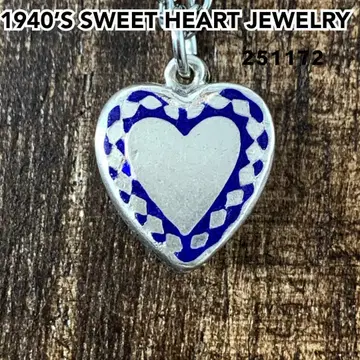 스위트하트 주얼리 하트 에나멜 실버 빈티지 목걸이 1