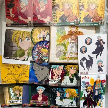 일곱개의 대죄 브로마이드 카드 코스터 타투 씰 멜리오다스 반