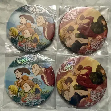 75mm 일곱개의 대죄 트레이딩 홀로그램 캔뱃지 세트