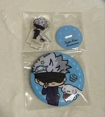 주술회전 산리오 캔뱃지 아크릴 스탠드 세트 고죠 사토루