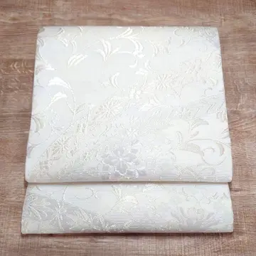 후쿠로 오비 단의 백은 깔끔한 당초 청해 맞춤 제작