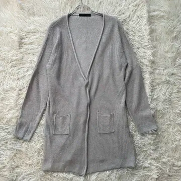 새상품급 파비아나 필리피 최근 모델 스팽글 롱 가디건 마 혼방