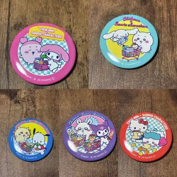 치이카와 (먼작귀) 산리오 콜라보 5종 세트 캔뱃지