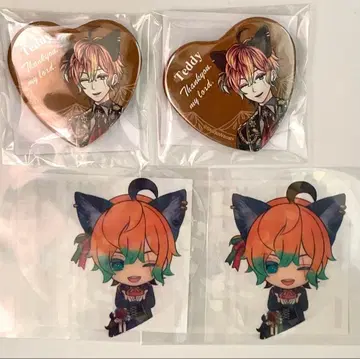 악마 집사와 검은 고양이 난자타운 복권 테디 캔뱃지, 카드