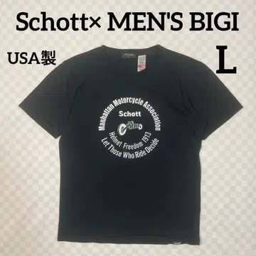 Schott x Men's Bigi 싱글 스티치 셔츠 미국제