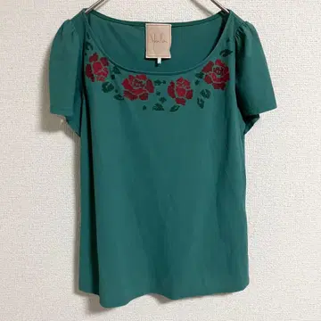 sybilla 시빌라 셔츠 반팔 꽃무늬 그린 M 사이즈