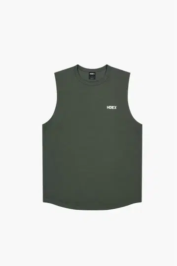 HDEX 메인 스몰 로고 민소매 카키 L