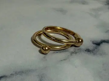 H.P. 프랑스 골드 컬러 더블 링 볼 장식 13호