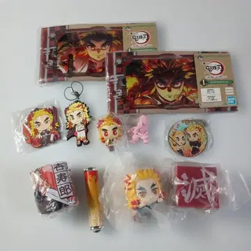 귀멸의 칼날 렌고쿠 쿄쥬로 묶음 걸이 피규어 러버 스트랩 멀티 케이스