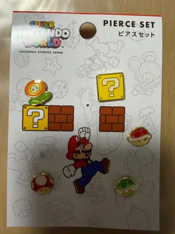 USJ 슈퍼 닌텐도 월드 마리오 귀걸이 세트