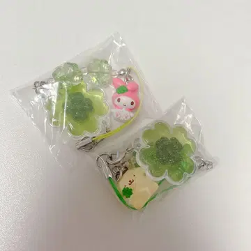 새상품 미사용 산리오 시크릿 클로버 스트랩 가슴 두근 헤이세이 여자아이