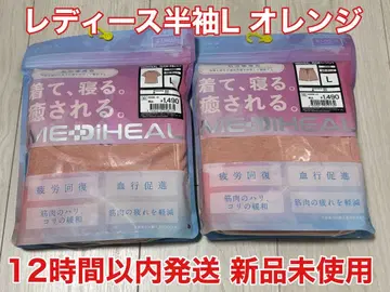 MEDIHEAL 여성용 반팔 L 오렌지 워크맨 리커버리 의류