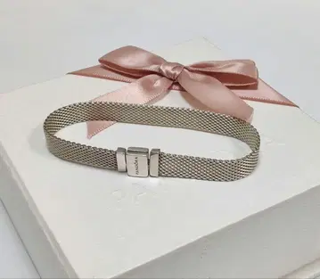 판도라 리플렉션스 실버 메쉬 팔찌