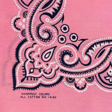 RN14193 반다나 빈티지 빈티지 데프 패턴 핑크 미국