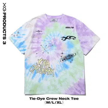 XG Tie-Dye 크루 넥 티