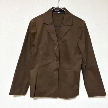 NORTH CONTINENT 고품질 코튼 자켓 린넨 혼방 브라운
