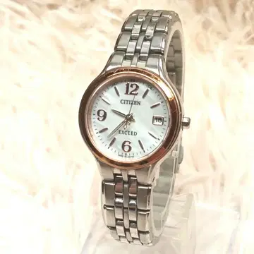 가동품 CITIZEN 엑시드 EXCEED 전파 솔라 데이트