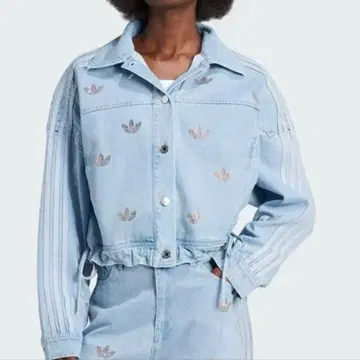 adidas 데님 큐빅 자켓