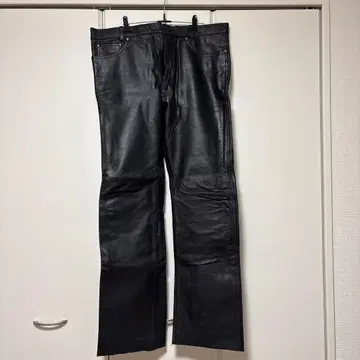 루키 가죽 라이더스 가죽 팬츠 블랙 계열 4L