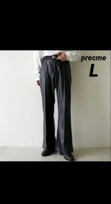 [ precme 가죽 플레어 팬츠 ] 레어!