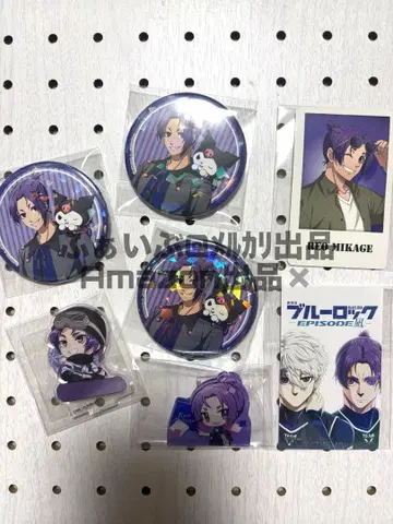 블루 록 미카게 레오 캔뱃지 아크릴 스탠드 마네키네코 산리오 콜라보