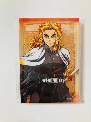 귀멸의 칼날 렌고쿠 쿄쥬로 글리터 아크릴 블록