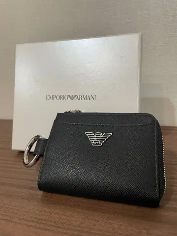 [ 새상품 ] 엠포리오 아르마니 키링 달린 동전 지갑 코인 케이스