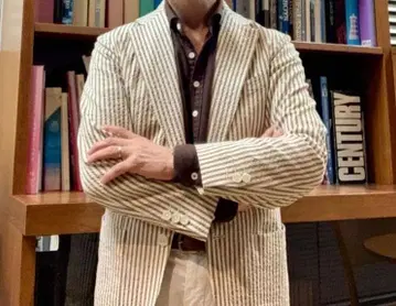 컨디션 최상 JOSEPH ABBOUD 시어서커 린넨 자켓