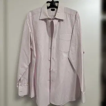 Paul Smith 핑크 체크 무늬 와이셔츠 XL