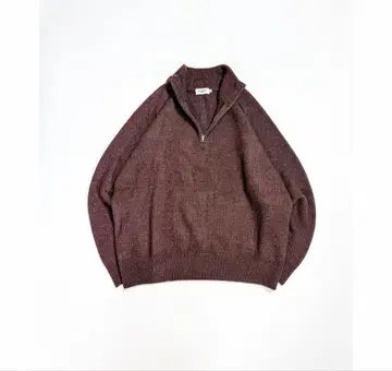 BONBON 하프 지퍼 스웨터 브라운 B5185