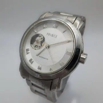 154 작동 PRINCE 자동 와인딩 손목시계 스켈레톤 백