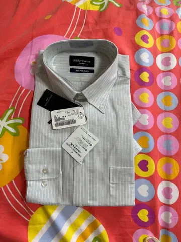 미사용 JOHN PEARSE MOVELIN 스트라이프 와이셔츠 S