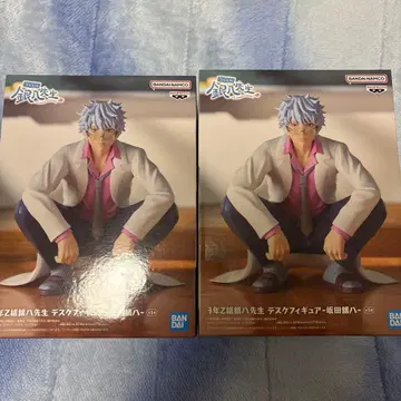 은혼 3학년 Z반 긴파치 선생님 데스크 피규어 사카타 긴파치 2종 세트