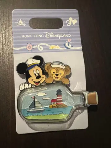 새상품 홍콩 디즈니 미키 더피 세일러 봄 핀 배지