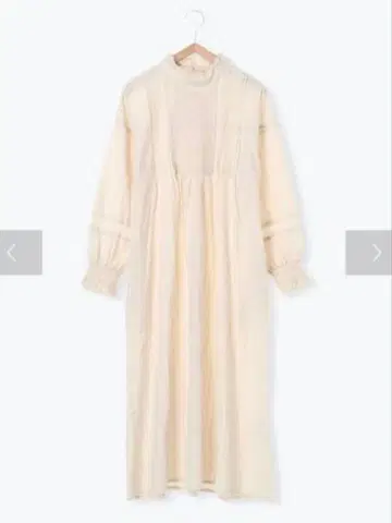 Samansa Mos2 도비 레이스 부착 원피스