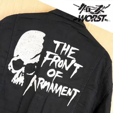 [크로우즈 x 워스트] 무장전선 자수 블랙 작업복 새상품 M사이즈