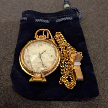 골드 회중시계 로마 숫자 루페 포함 돋보기