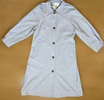 Samansa Mos2 블루 그레이 롱 코트