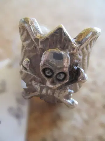 실버 반지 925 스컬 사이즈 19호