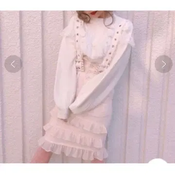 Swankiss 서스펜더 타이츠 스커트