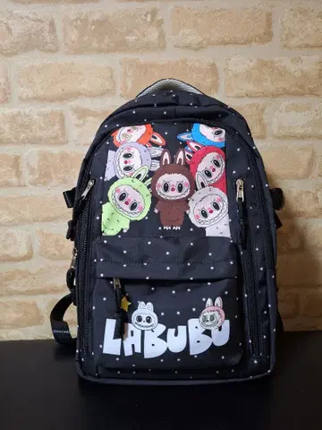 LABUBU 라부부 럭색 도트 무늬