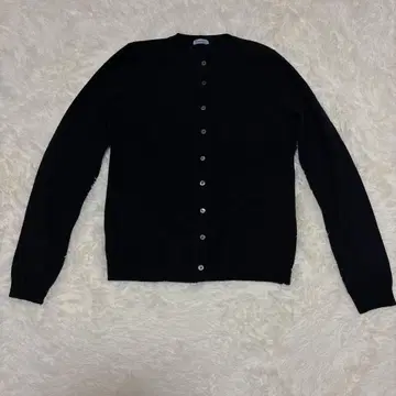 malo 캐시미어 100% 크루넥 가디건 블랙 택 제거