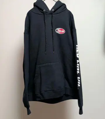 헤인즈 후드티 기업 로고 양면 프린트 자동차 블랙 S 두꺼운