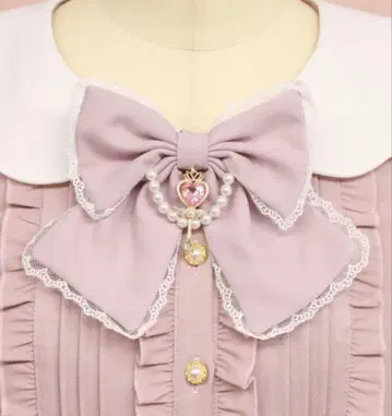 Amavel 아마벨 Magical Ribbon 리본 브로치 핑크