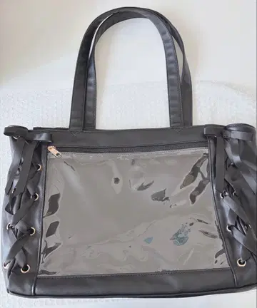 WEGO 레이스업 이타백 A4 사이즈 블랙 S 사이즈