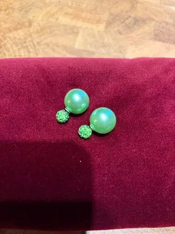 봄에 그린 펄 비즈 귀걸이