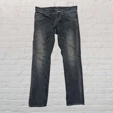 [새상품급] Lee 블랙 데님 S사이즈 스트레치 내로우 스트레이트