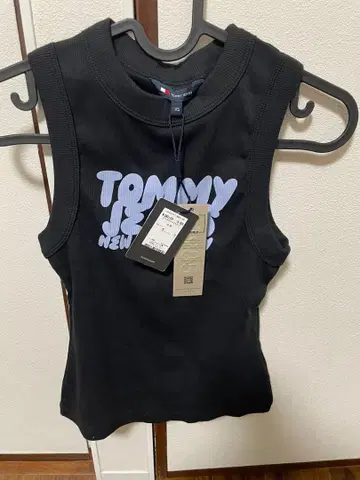 원영 색상 다르게 착용 슬림 버블 로고 탱크탑 블랙 XS 미사용 새상품